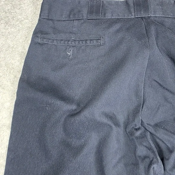 Dickies Pants Mens 32x28 Navy Straight Leg 874 Original Fit Flex Dark Wash - Picture 9 of 10